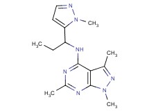 1,3,6-trimethyl-N-[1-(1-methyl-1H-pyrazol-5-yl)propyl]-1H-pyrazolo[3,4-d]pyrimidin-4-amine