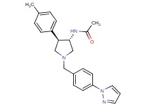 N-{(3S*,4R*)-4-(4-methylphenyl)-1-[4-(1H-pyrazol-1-yl)benzyl]pyrrolidin-3-yl}acetamide