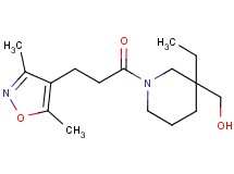 {1-[3-(3,5-dimethyl-4-isoxazolyl)propanoyl]-3-ethyl-3-piperidinyl}methanol