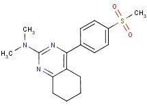 N,N-dimethyl-4-[4-(methylsulfonyl)phenyl]-5,6,7,8-tetrahydroquinazolin-2-amine