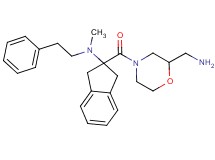 (2-{[2-(aminomethyl)-4-morpholinyl]carbonyl}-2,3-dihydro-1H-inden-2-yl)methyl(2-phenylethyl)amine