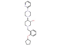 (3R*,4R*)-1-[2-(cyclopentyloxy)benzyl]-4-[4-(2-pyridinyl)-1-piperazinyl]-3-piperidinol