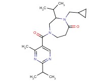 4-(cyclopropylmethyl)-3-isopropyl-1-[(2-isopropyl-4-methylpyrimidin-5-yl)carbonyl]-1,4-diazepan-5-one