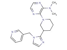 N,N-dimethyl-3-{3-[1-(3-pyridinylmethyl)-1H-imidazol-2-yl]-1-piperidinyl}-2-pyrazinamine
