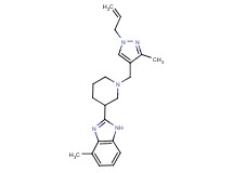 2-{1-[(1-allyl-3-methyl-1H-pyrazol-4-yl)methyl]piperidin-3-yl}-4-methyl-1H-benzimidazole