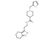 1-(2-furylmethyl)-N-[2-(4,5,6,7-tetrahydro-2H-indazol-3-yl)ethyl]piperidine-4-carboxamide