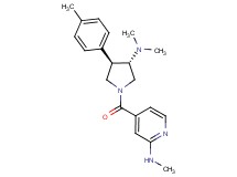 4-{[(3S*,4R*)-3-(dimethylamino)-4-(4-methylphenyl)-1-pyrrolidinyl]carbonyl}-N-methyl-2-pyridinamine