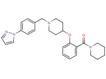 4-[2-(1-piperidinylcarbonyl)phenoxy]-1-[4-(1H-pyrazol-1-yl)benzyl]piperidine