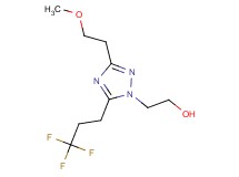 2-[3-(2-methoxyethyl)-5-(3,3,3-trifluoropropyl)-1H-1,2,4-triazol-1-yl]ethanol
