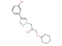 3-{1-[3-(cyclohexyloxy)-2-hydroxypropyl]-1H-1,2,3-triazol-4-yl}phenol