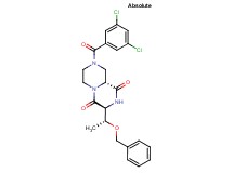 (3S,9aR)-3-[(1R)-1-(benzyloxy)ethyl]-8-(3,5-dichlorobenzoyl)tetrahydro-2H-pyrazino[1,2-a]pyrazine-1,4(3H,6H)-dione