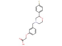 (3-{[2-(4-fluorophenyl)morpholin-4-yl]methyl}phenoxy)acetic acid