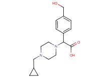 [4-(cyclopropylmethyl)piperazin-1-yl][4-(hydroxymethyl)phenyl]acetic acid