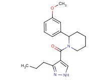 2-(3-methoxyphenyl)-1-[(3-propyl-1H-pyrazol-4-yl)carbonyl]piperidine