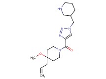 4-allyl-4-methoxy-1-{[1-(piperidin-3-ylmethyl)-1H-1,2,3-triazol-4-yl]carbonyl}piperidine