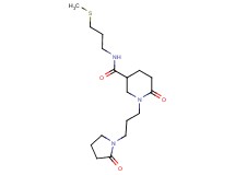 N-[3-(methylthio)propyl]-6-oxo-1-[3-(2-oxo-1-pyrrolidinyl)propyl]-3-piperidinecarboxamide