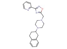 1-{[3-(2-pyridinyl)-1,2,4-oxadiazol-5-yl]methyl}-4-(1,2,3,4-tetrahydro-2-naphthalenyl)piperazine