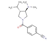 4-{[(3R*,4S*)-3-(dimethylamino)-4-isopropyl-1-pyrrolidinyl]carbonyl}benzonitrile