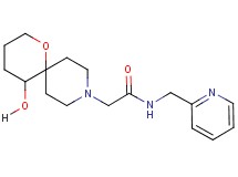 2-(5-hydroxy-1-oxa-9-azaspiro[5.5]undec-9-yl)-N-(2-pyridinylmethyl)acetamide
