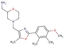 [(4-{[2-(4-methoxy-2,3-dimethylphenyl)-5-methyl-1,3-oxazol-4-yl]methyl}-2-morpholinyl)methyl]amine hydrochloride