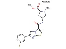 methyl (4S)-4-({[6-(3-fluorophenyl)imidazo[2,1-b][1,3]thiazol-3-yl]carbonyl}amino)-1-methyl-L-prolinate