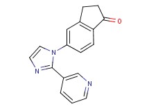 5-(2-pyridin-3-yl-1H-imidazol-1-yl)indan-1-one