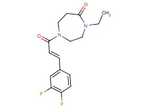1-[(2E)-3-(3,4-difluorophenyl)-2-propenoyl]-4-ethyl-1,4-diazepan-5-one