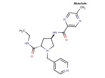 N-[(3R,5S)-5-[(ethylamino)carbonyl]-1-(pyridin-4-ylmethyl)pyrrolidin-3-yl]-5-methylpyrazine-2-carboxamide