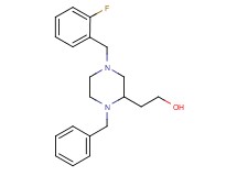 2-[1-benzyl-4-(2-fluorobenzyl)-2-piperazinyl]ethanol