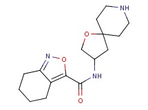 N-1-oxa-8-azaspiro[4.5]dec-3-yl-4,5,6,7-tetrahydro-2,1-benzisoxazole-3-carboxamide hydrochloride