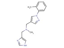 (1H-imidazol-4-ylmethyl)methyl{[1-(2-methylphenyl)-1H-pyrazol-4-yl]methyl}amine