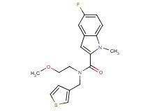 5-fluoro-N-(2-methoxyethyl)-1-methyl-N-(3-thienylmethyl)-1H-indole-2-carboxamide