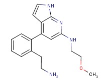 4-[2-(2-aminoethyl)phenyl]-N-(2-methoxyethyl)-1H-pyrrolo[2,3-b]pyridin-6-amine