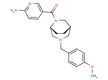5-{[(1S*,5R*)-3-(4-methoxybenzyl)-3,6-diazabicyclo[3.2.2]non-6-yl]carbonyl}-2-pyridinamine
