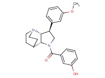 3-{[(3S*,3aR*,7aR*)-3-(3-methoxyphenyl)hexahydro-4,7-ethanopyrrolo[3,2-b]pyridin-1(2H)-yl]carbonyl}phenol