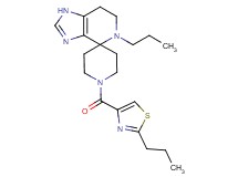 5-propyl-1'-[(2-propyl-1,3-thiazol-4-yl)carbonyl]-1,5,6,7-tetrahydrospiro[imidazo[4,5-c]pyridine-4,4'-piperidine]