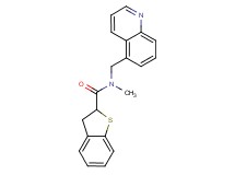 N-methyl-N-(5-quinolinylmethyl)-2,3-dihydro-1-benzothiophene-2-carboxamide