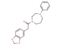 1-(1,3-benzodioxol-5-ylacetyl)-4-phenyl-1,4-diazepane