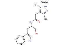 2-(3,5-dimethyl-1H-pyrazol-4-yl)-N-[(1S)-2-hydroxy-1-(1H-indol-3-ylmethyl)ethyl]acetamide
