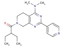 7-(2-ethylbutanoyl)-N,N-dimethyl-2-pyridin-4-yl-5,6,7,8-tetrahydropyrido[3,4-d]pyrimidin-4-amine