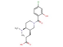 3-[(3R*,4S*)-1-(4-chloro-2-hydroxybenzoyl)-4-(dimethylamino)piperidin-3-yl]propanoic acid