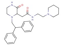 2-[1-(2,2-diphenylethyl)-3-oxo-2-piperazinyl]-N-[2-(1-piperidinyl)ethyl]acetamide