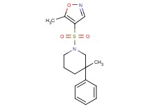 3-methyl-1-[(5-methylisoxazol-4-yl)sulfonyl]-3-phenylpiperidine