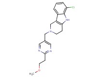 6-chloro-2-{[2-(2-methoxyethyl)-5-pyrimidinyl]methyl}-2,3,4,5-tetrahydro-1H-pyrido[4,3-b]indole