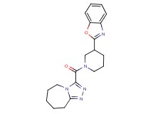 3-{[3-(1,3-benzoxazol-2-yl)piperidin-1-yl]carbonyl}-6,7,8,9-tetrahydro-5H-[1,2,4]triazolo[4,3-a]azepine