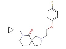 7-(cyclopropylmethyl)-2-[2-(4-fluorophenoxy)ethyl]-2,7-diazaspiro[4.5]decan-6-one