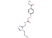 2-(4-propionylphenoxy)-N-[(4-propyl-4H-1,2,4-triazol-3-yl)methyl]acetamide
