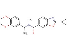 2-cyclopropyl-N-[1-(2,3-dihydro-1,4-benzodioxin-6-yl)ethyl]-N-methyl-1,3-benzoxazole-6-carboxamide