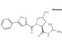 (2S,4R)-4-amino-N-isopropyl-1-[(5-phenylisoxazol-3-yl)carbonyl]pyrrolidine-2-carboxamide