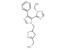1-ethyl-5-{1-[(3-ethyl-4,5-dihydroisoxazol-5-yl)methyl]-4-phenyl-1H-imidazol-5-yl}-1H-1,2,4-triazole